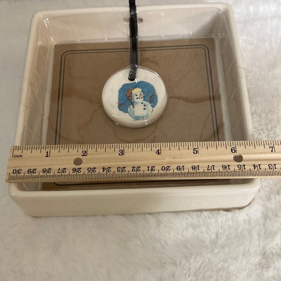 Rae Dunn Snowman Imagine Napkin Holder - Picture 4 of 5